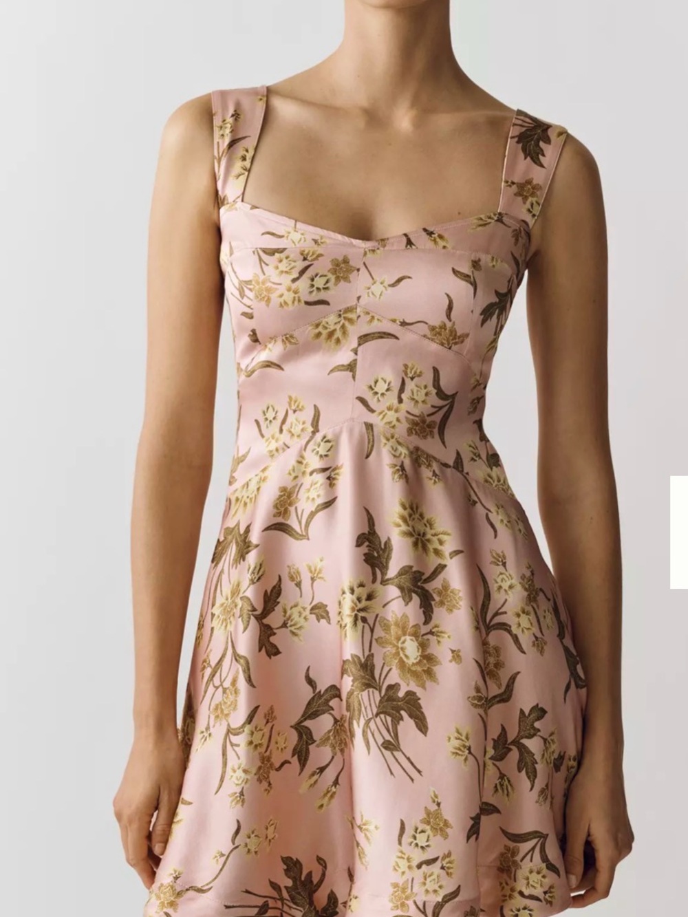 NWT! Anthropologie Maeve Jocelyn Mini Dress Floral Square neck